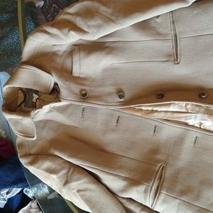 JCrew camel wool trench